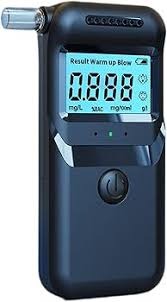 Etilometro Portatile Certificato-Alcol Test con Display LCD